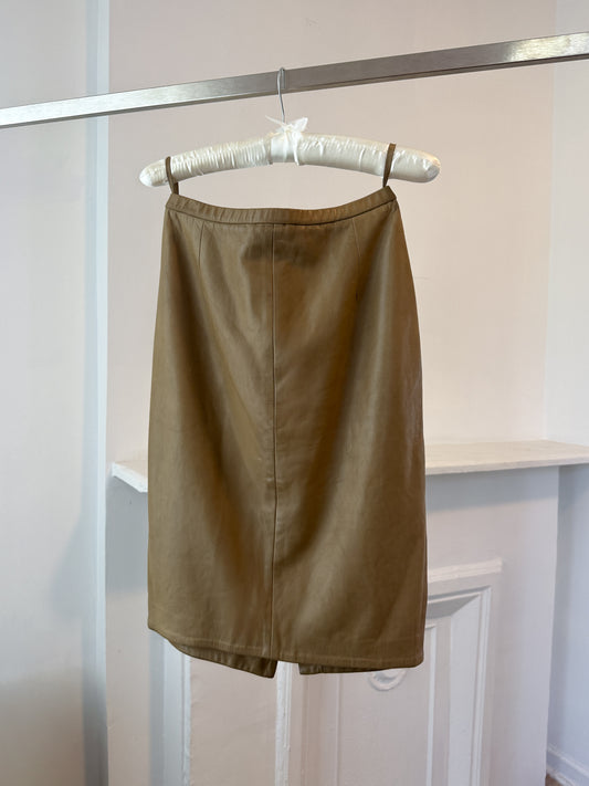 Donna Karan 1980s–90s Lambskin Pencil Skirt