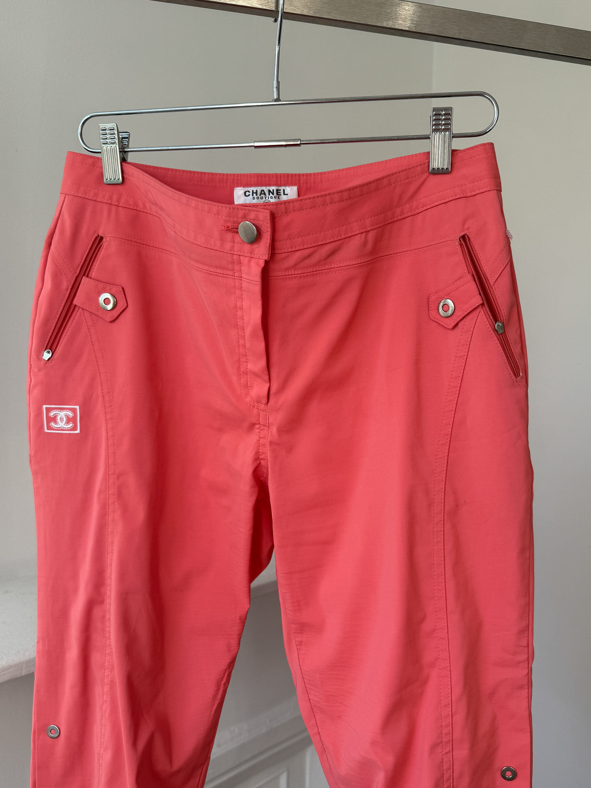 Chanel 2000s Coral Cropped Trousers