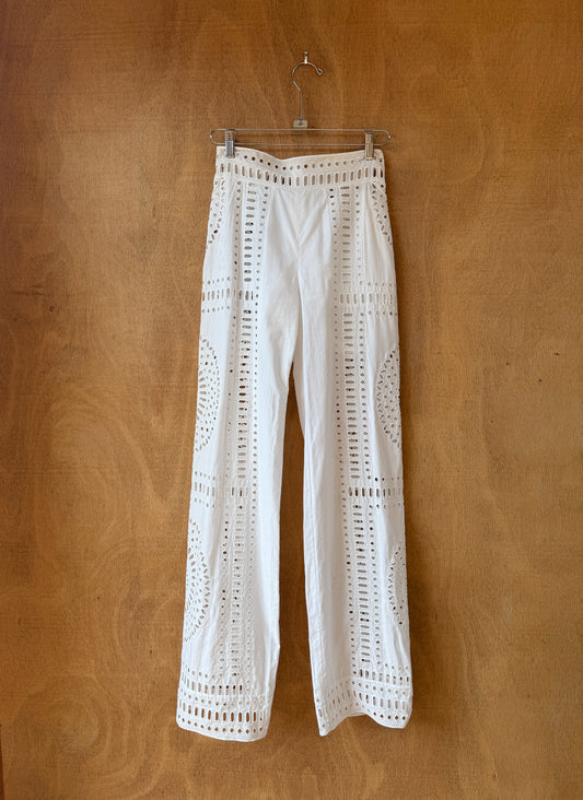 Alberta Ferretti Eyelet Trousers