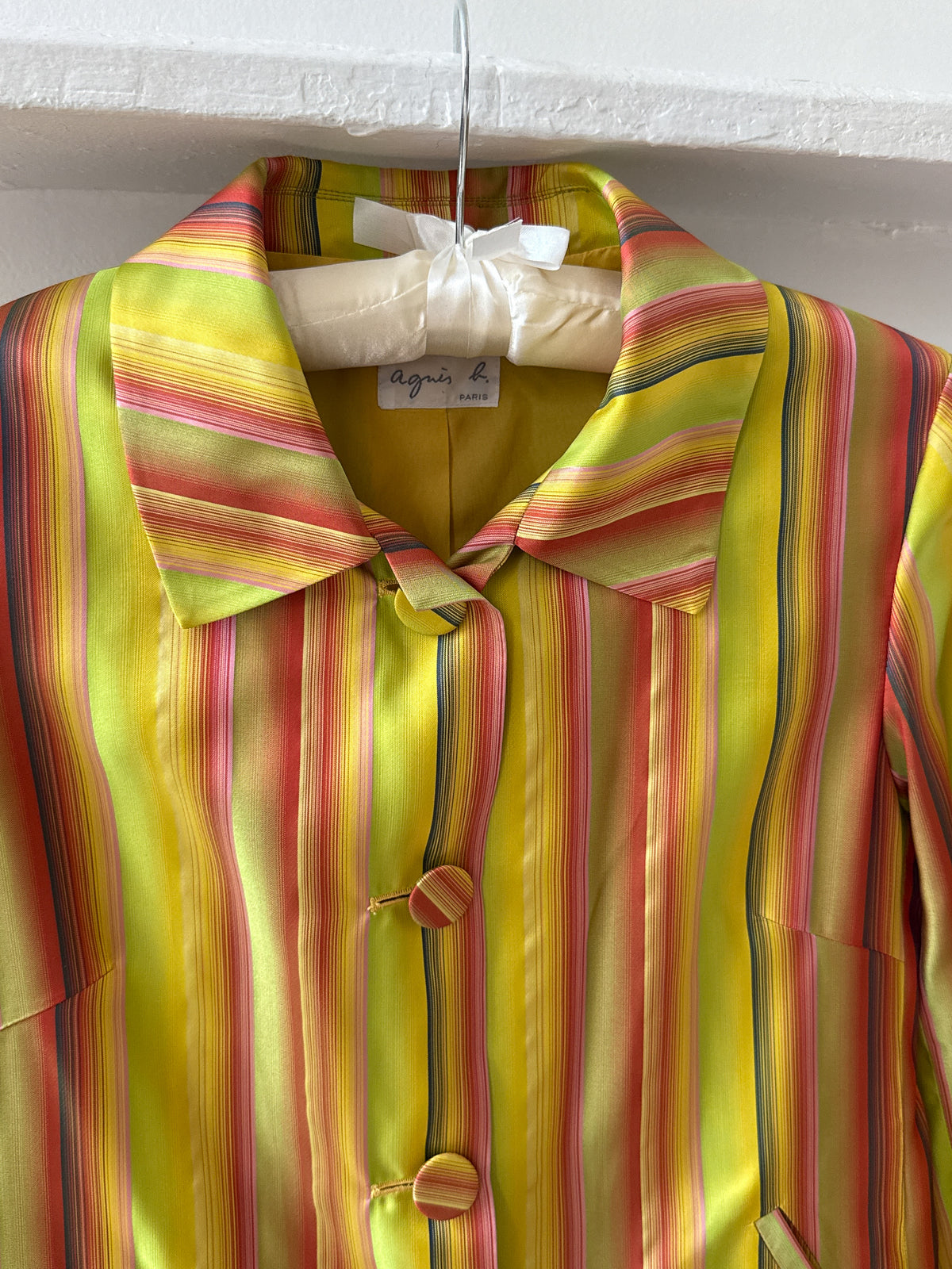 Agnès b. Paris Striped Coat