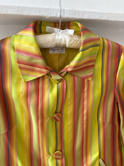 Agnès b. Paris Striped Coat