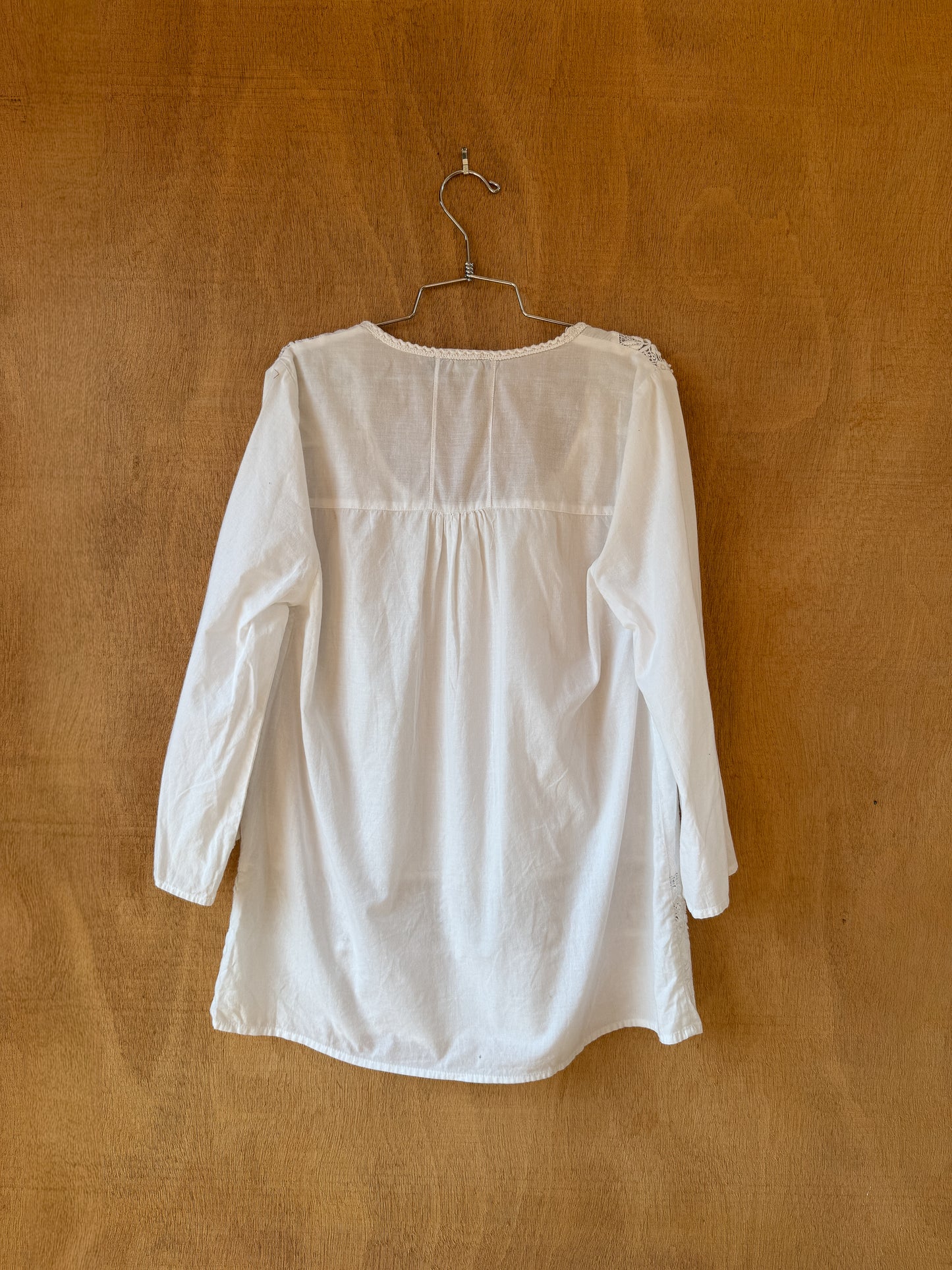 Scoop Neck Cotton Blouse
