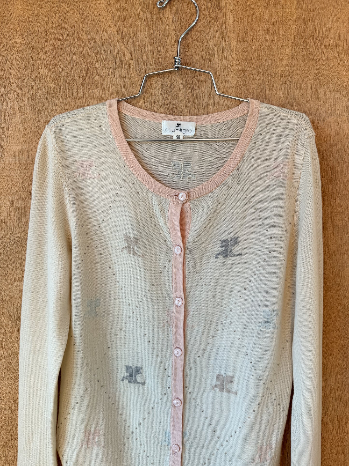 Courrèges Logo Cardigan