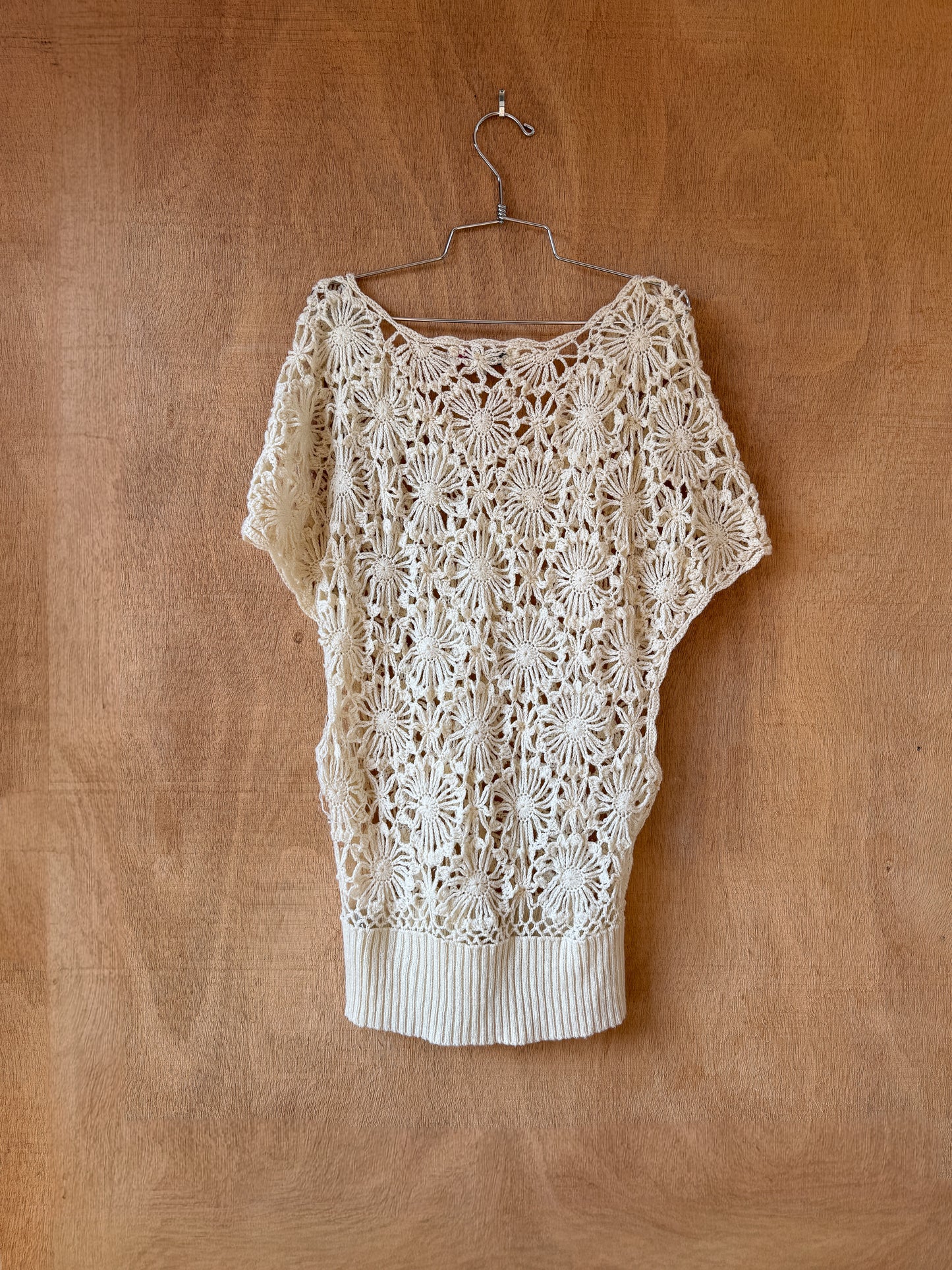 Floral Crochet Slouchy Top