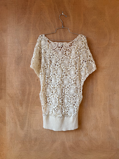 Floral Crochet Slouchy Top