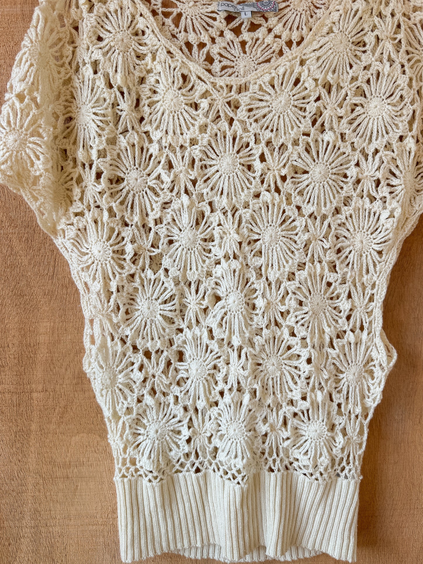 Floral Crochet Slouchy Top