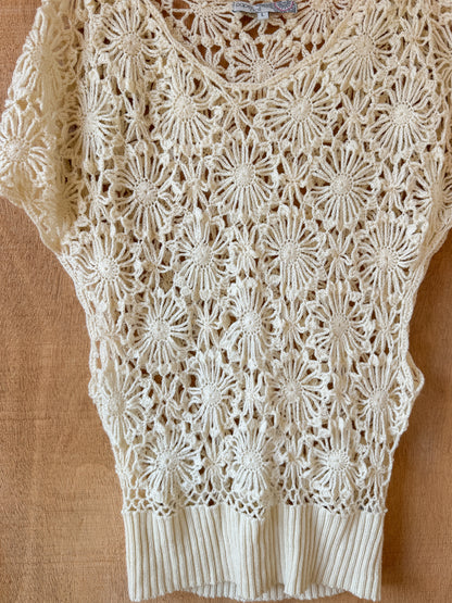 Floral Crochet Slouchy Top