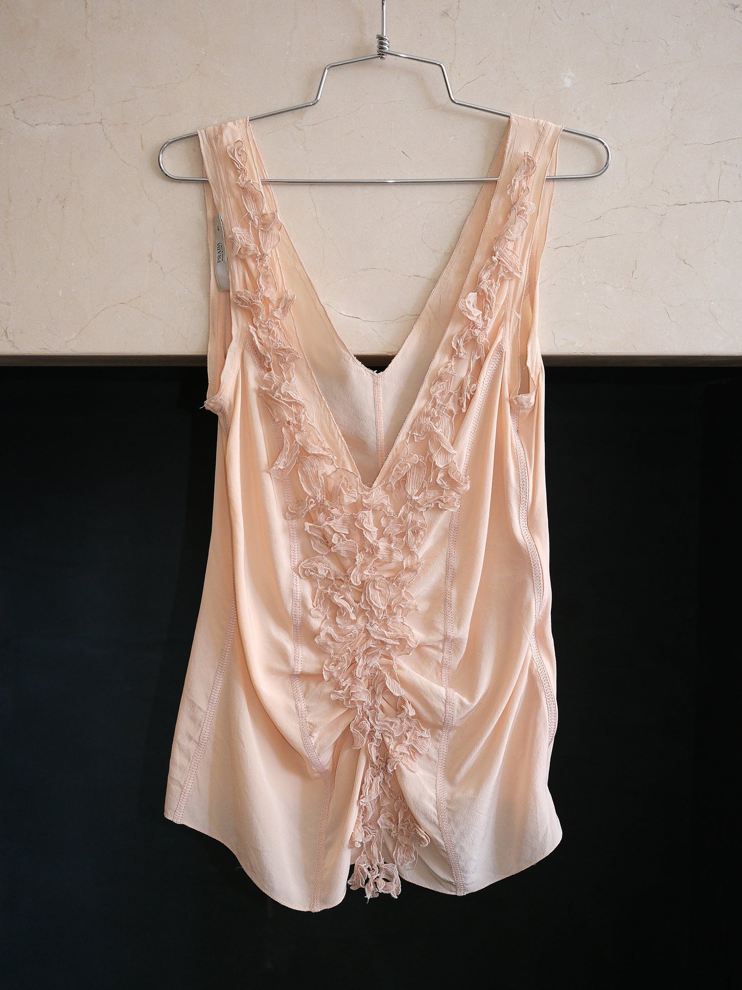 Prada Floral Appliqué Top