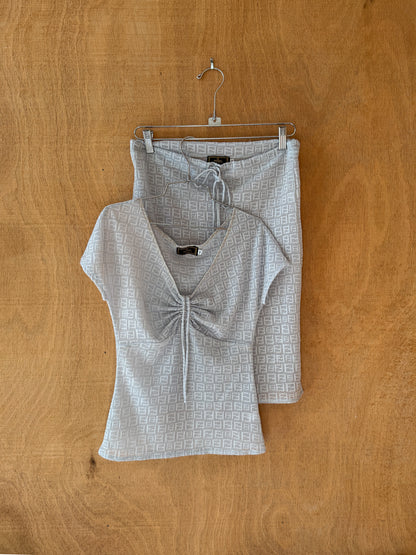 Fendi Mare Zucca Top & Skirt Set