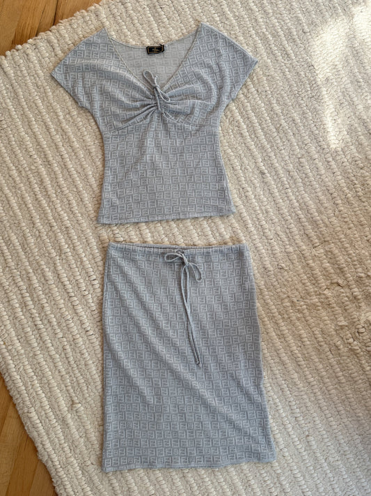 Fendi Mare Zucca Top & Skirt Set