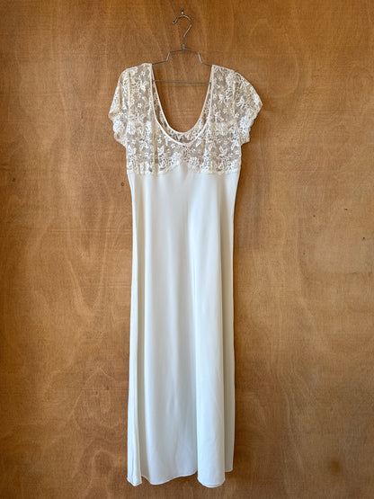 Vintage Italian Silk & Lace Dress