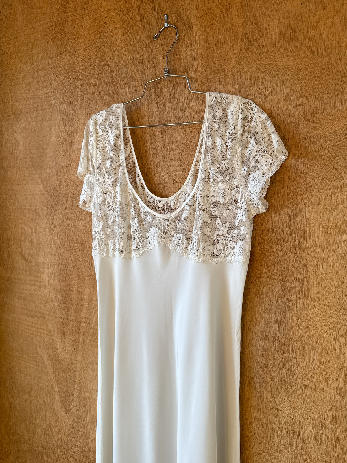 Vintage Italian Silk & Lace Dress