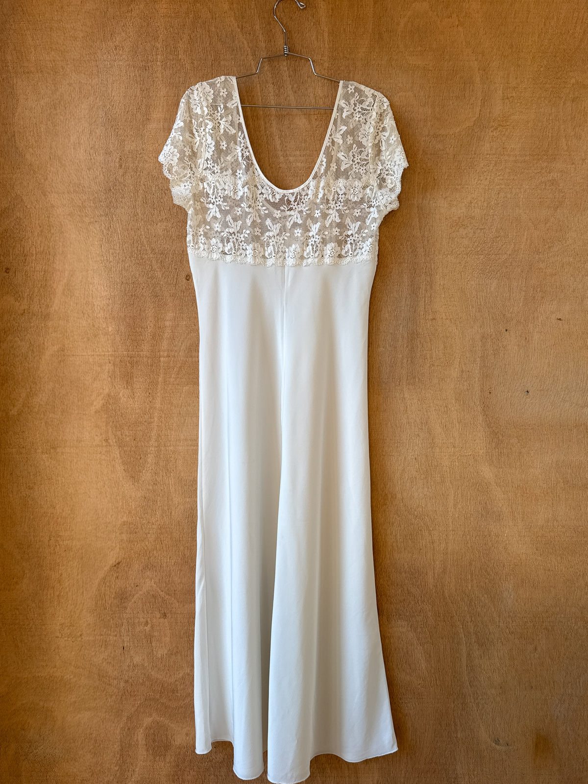 Vintage Italian Silk & Lace Dress