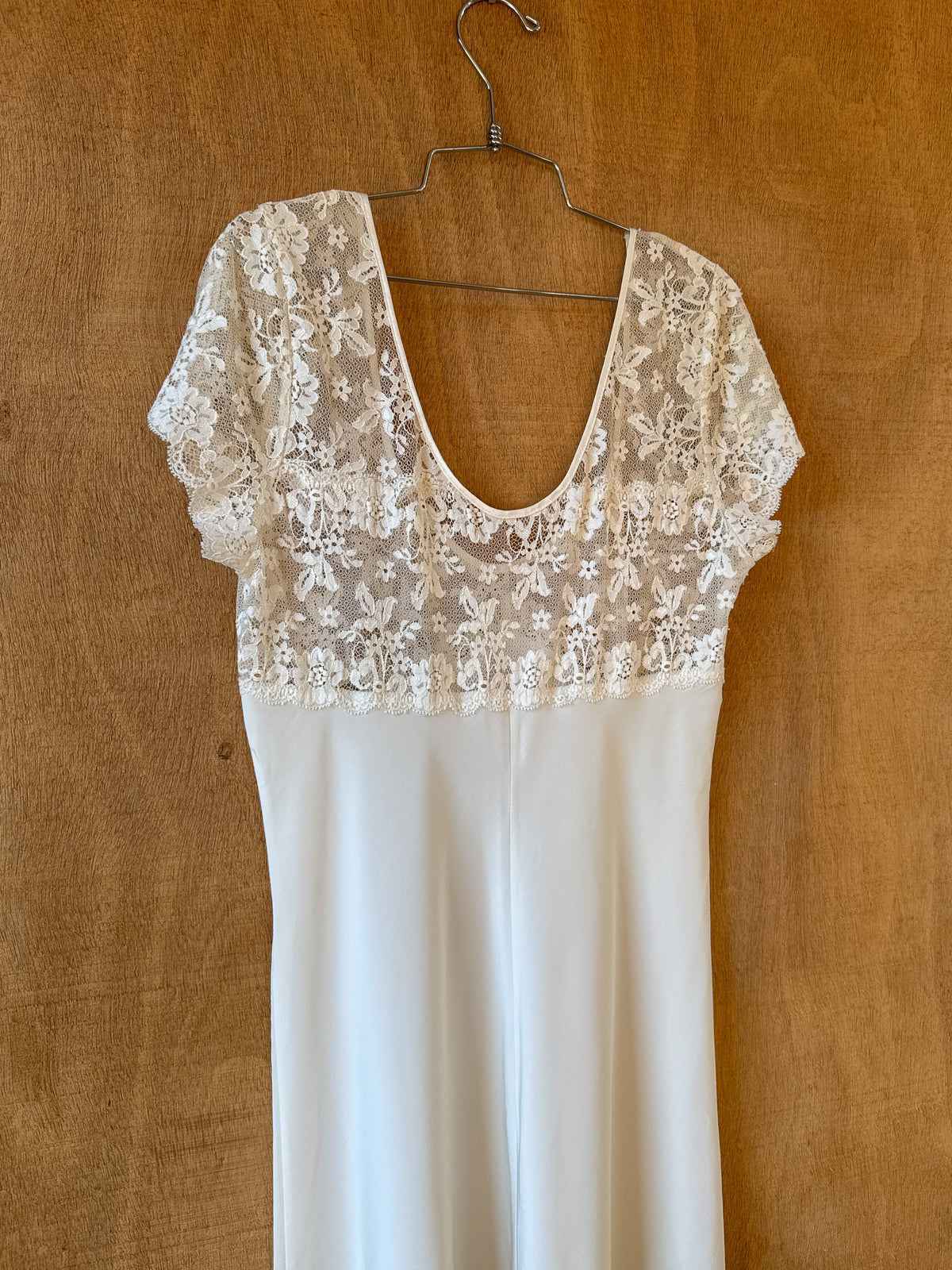 Vintage Italian Silk & Lace Dress