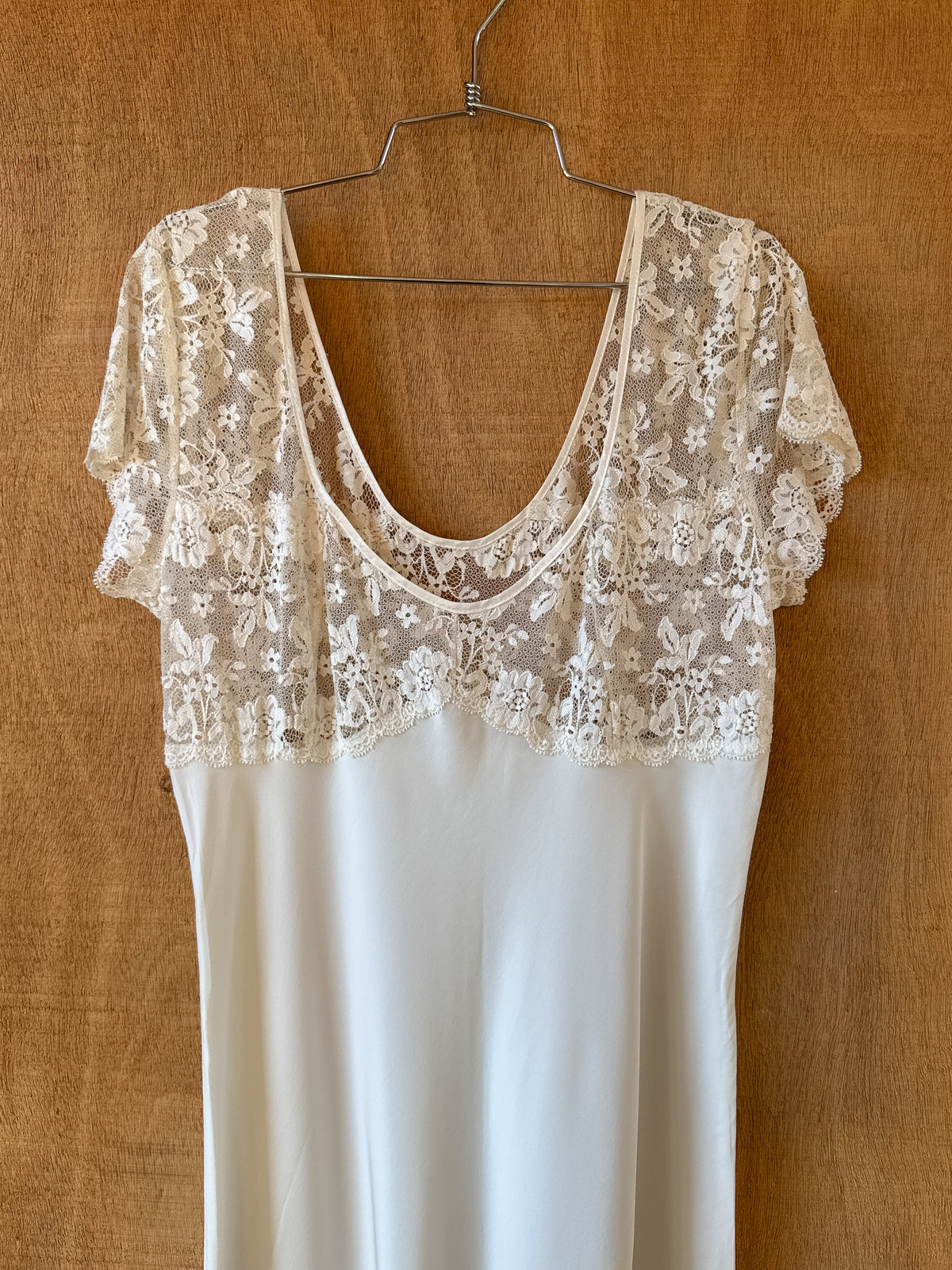 Vintage Italian Silk & Lace Dress