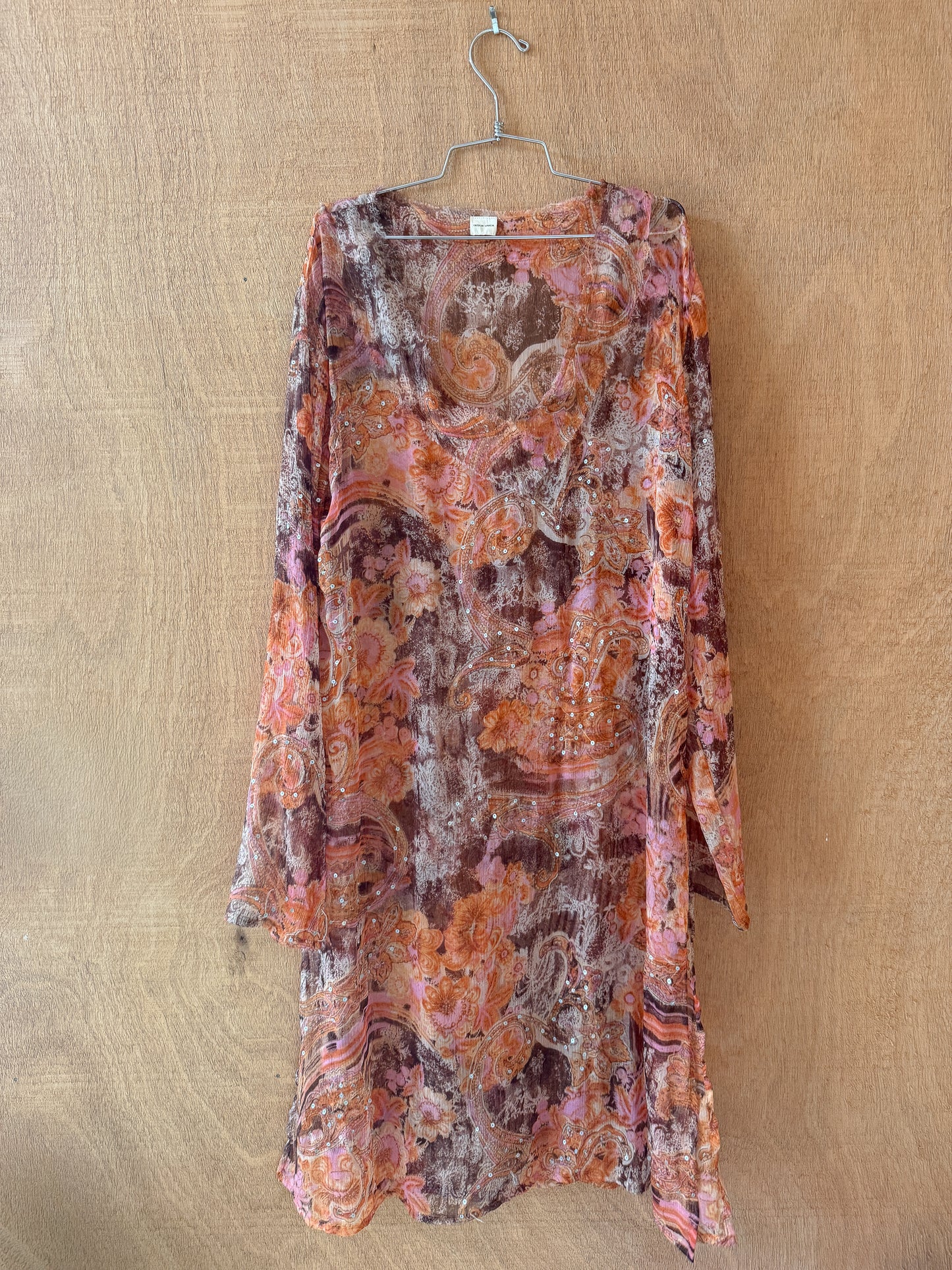 Paisley Sheer Dress
