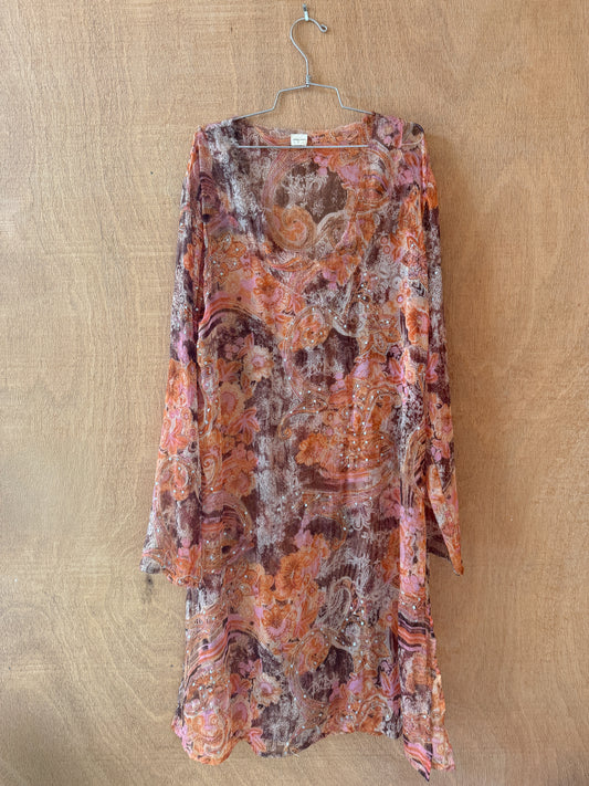Paisley Sheer Dress