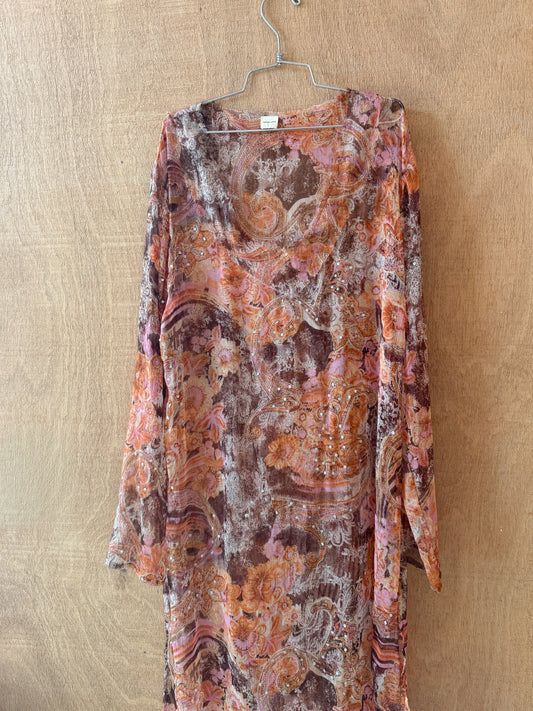 Paisley Sheer Dress