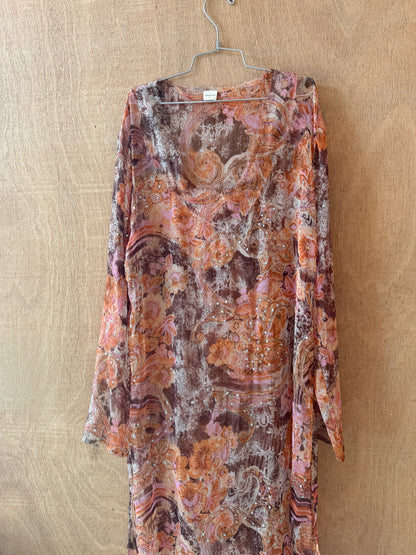 Paisley Sheer Dress