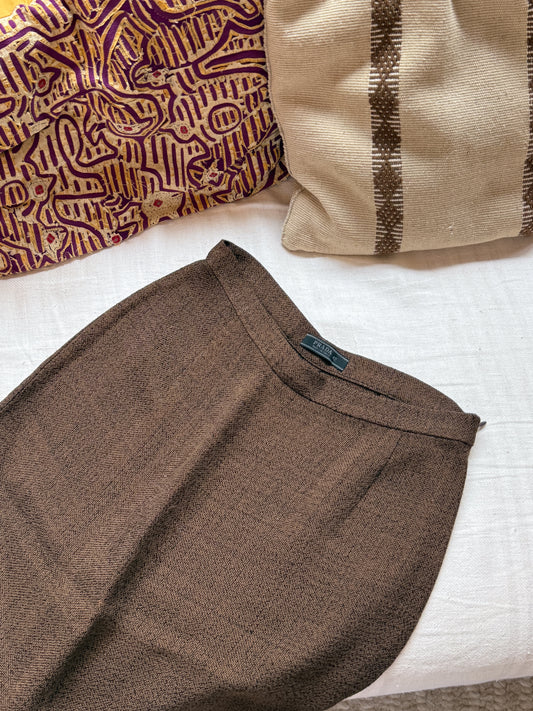 Prada Linen Pencil Skirt