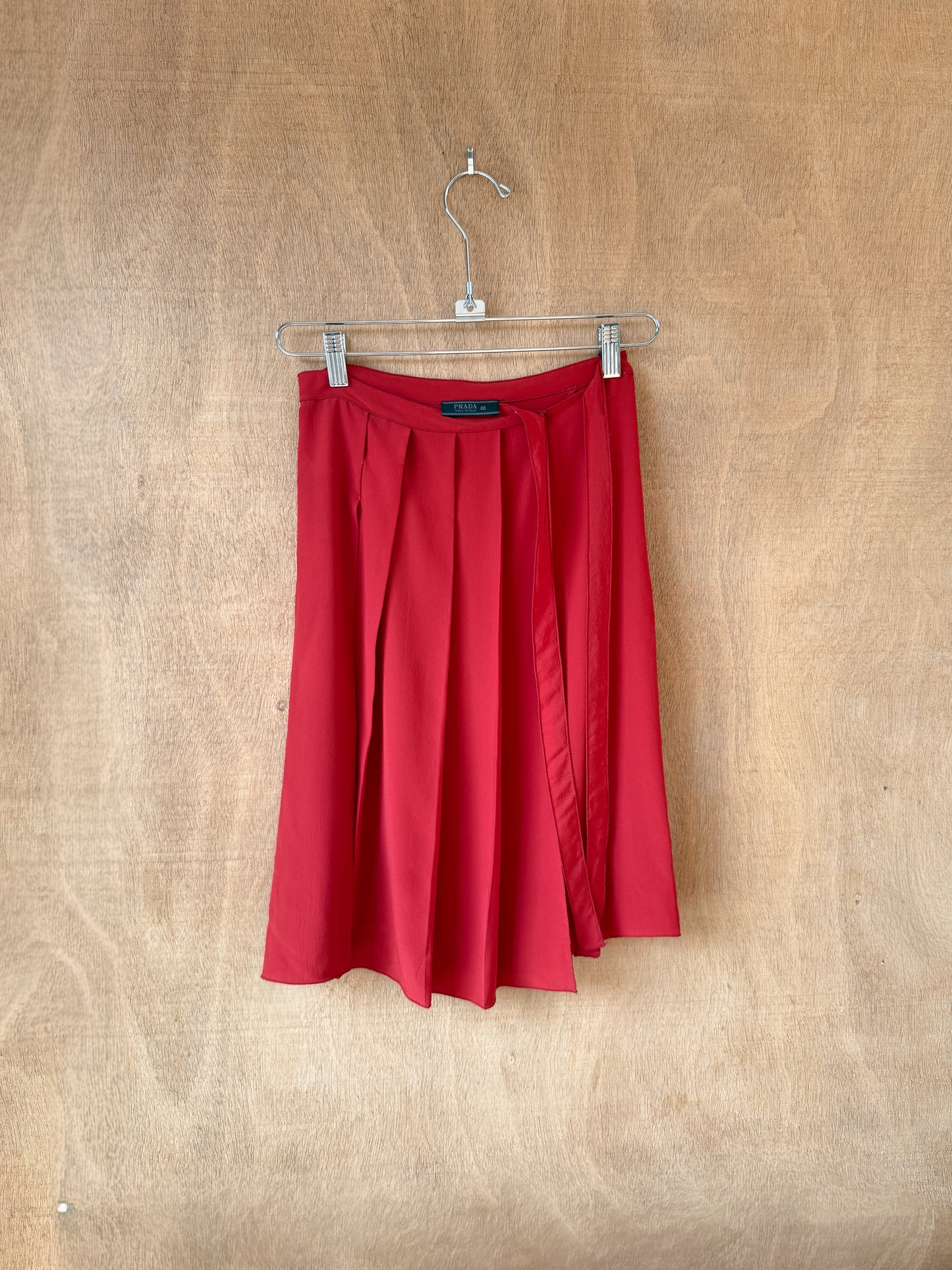 Prada Silk Wrap Skirt