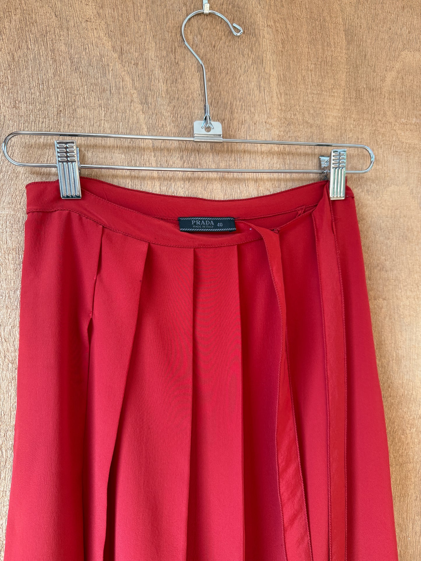 Prada Silk Wrap Skirt