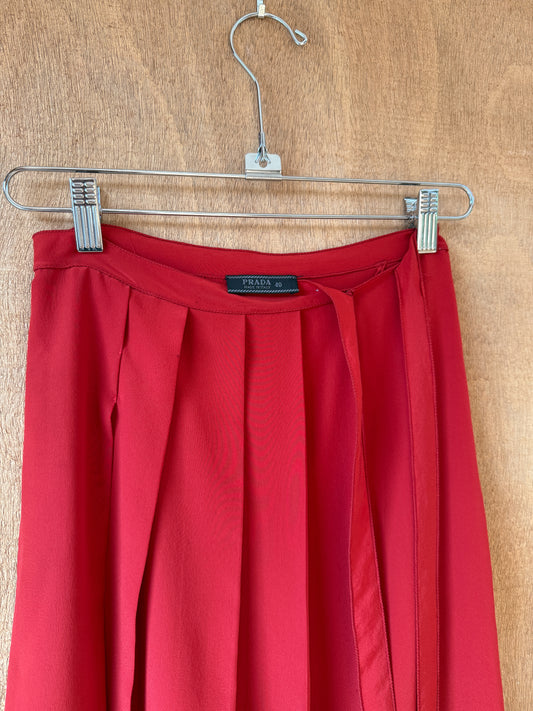 Prada Silk Wrap Skirt