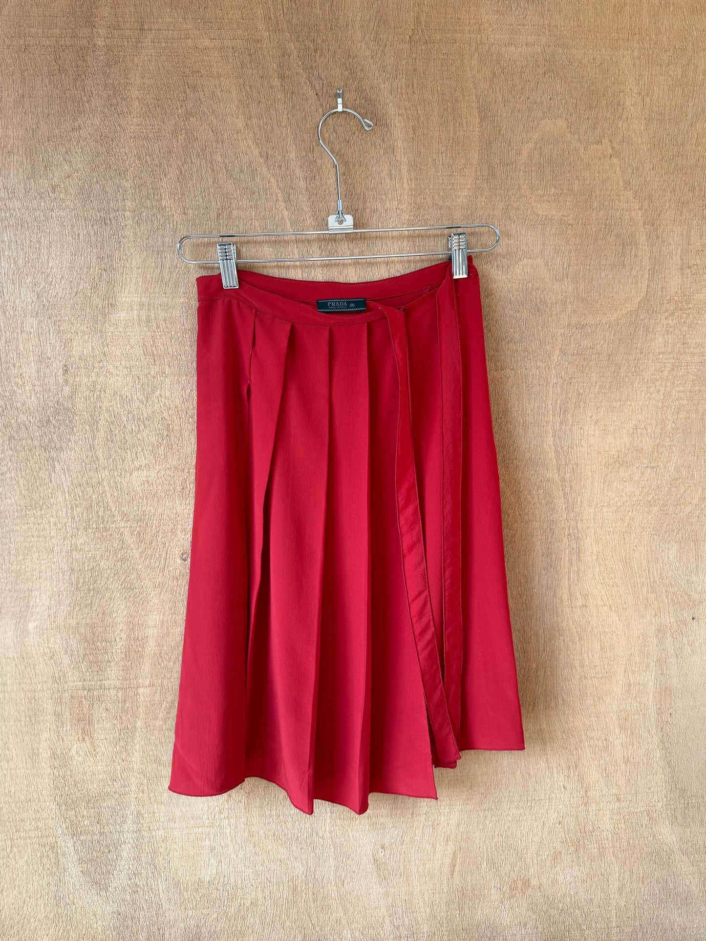 Prada Silk Wrap Skirt