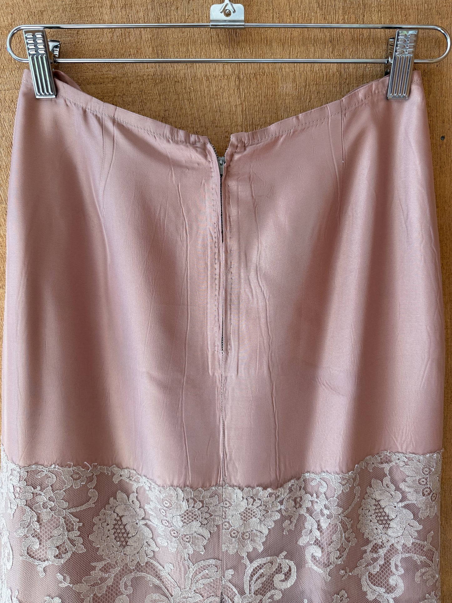 Dusty Rose Silk Skirt