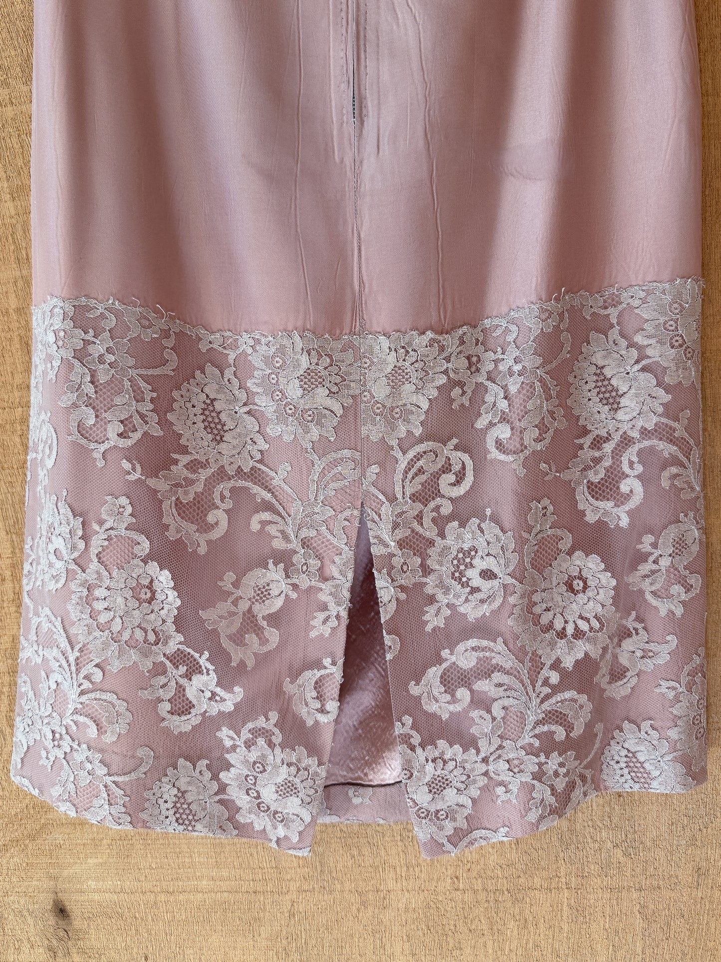 Dusty Rose Silk Skirt