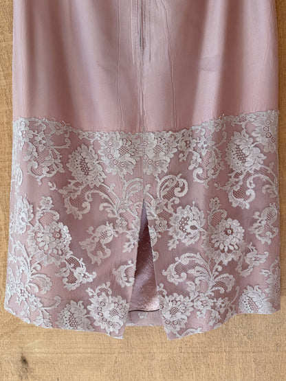Dusty Rose Silk Skirt