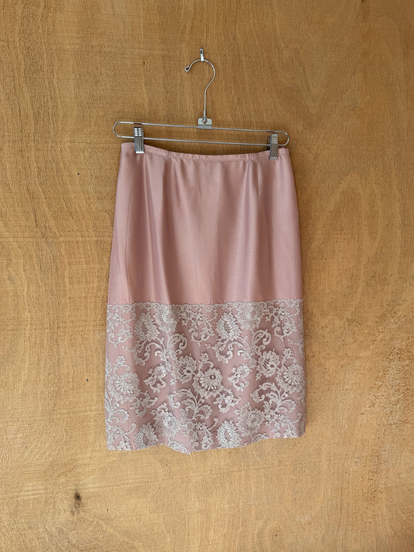 Dusty Rose Silk Skirt