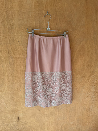 Dusty Rose Silk Skirt