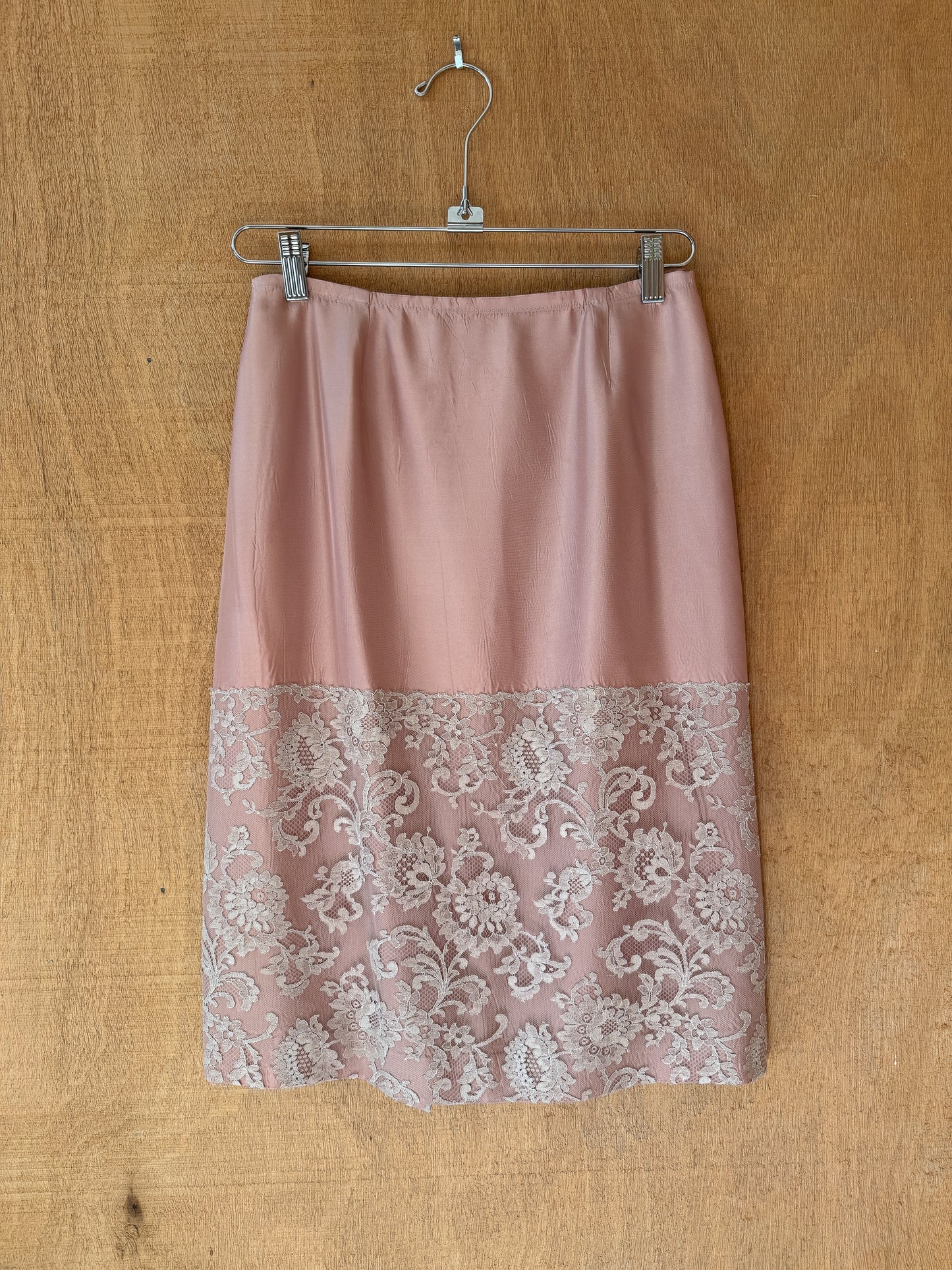 Dusty Rose Silk Skirt