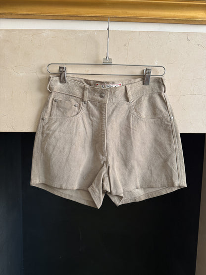 Suede High-Rise Shorts