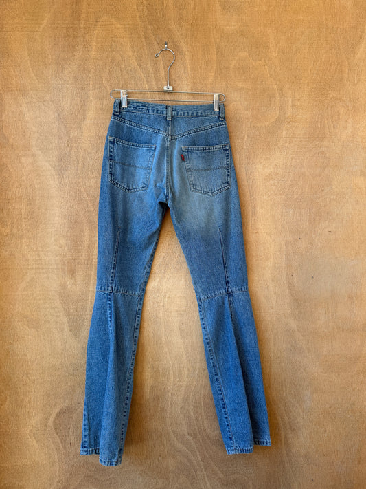 Mid-Wash Bootcut Jeans