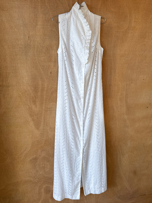 Collared Eyelet Dress