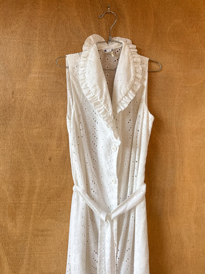 Collared Eyelet Dress